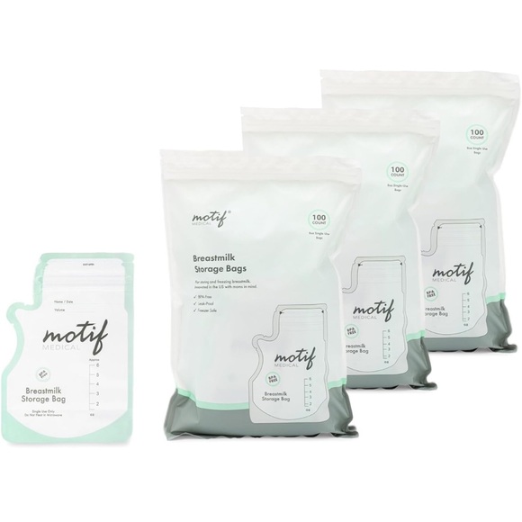 Motif Medical Milk Storage Bags - 100 count Clear - 8 oz bags - Picture 5 of 6